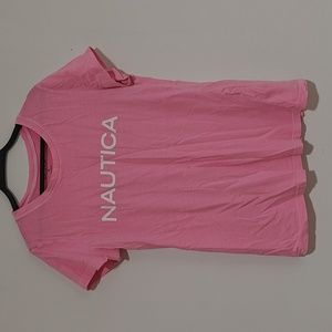 Nautica | Pink Cotton T-Shirt | Size M